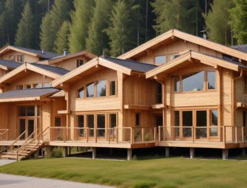 Дома из клееного бруса: обзор проектов одноэтажных и двухэтажных домов