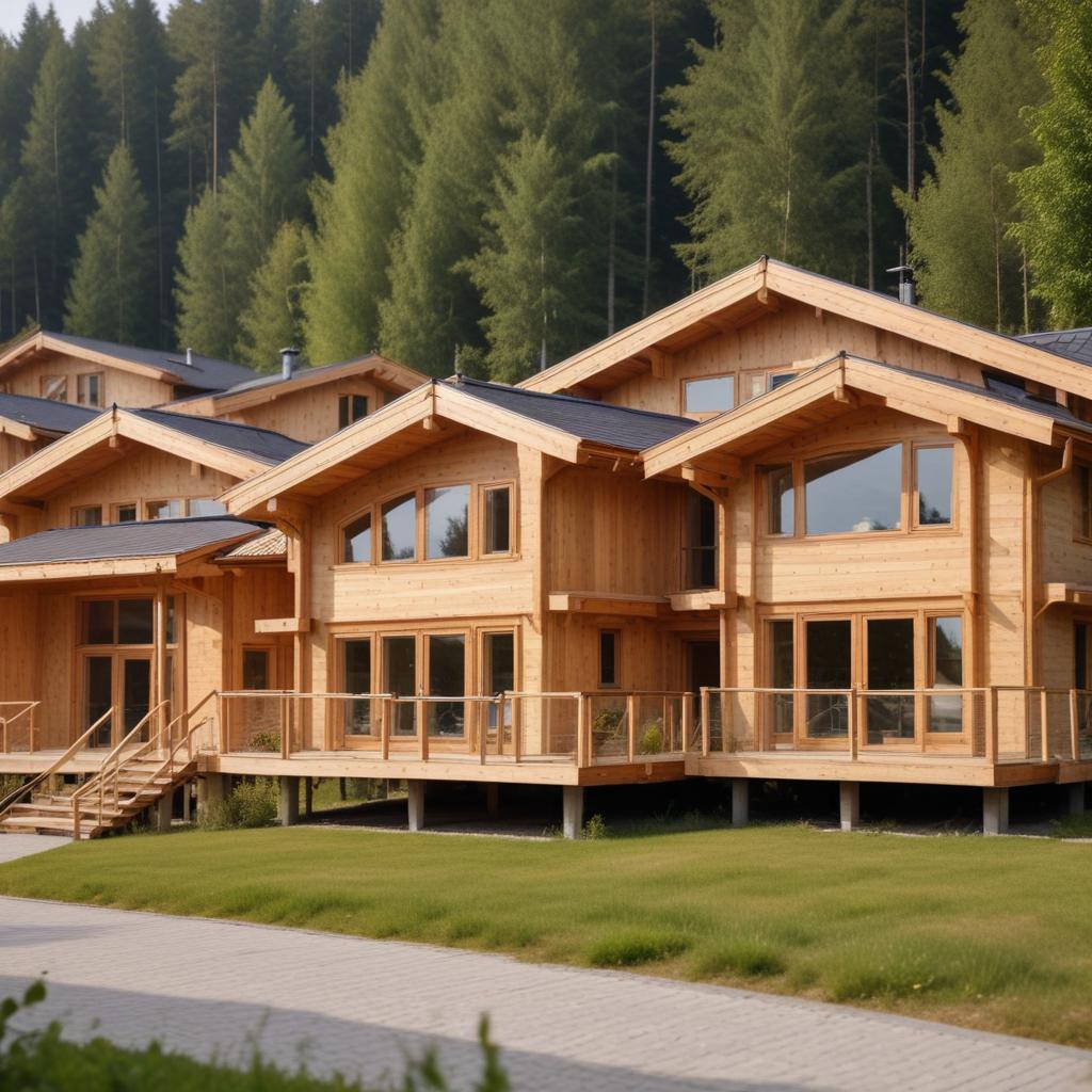 Дома из клееного бруса: обзор проектов одноэтажных и двухэтажных домов