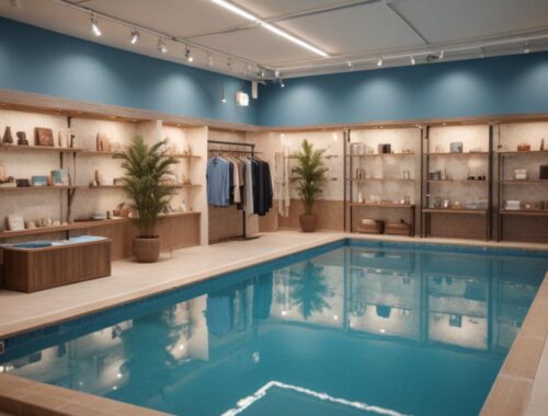 Ассортимент бассейнов и сопутствующего оборудования в магазинах