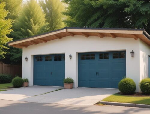 Гаражи из пеноблоков: проекты и цены от 450000 рублей