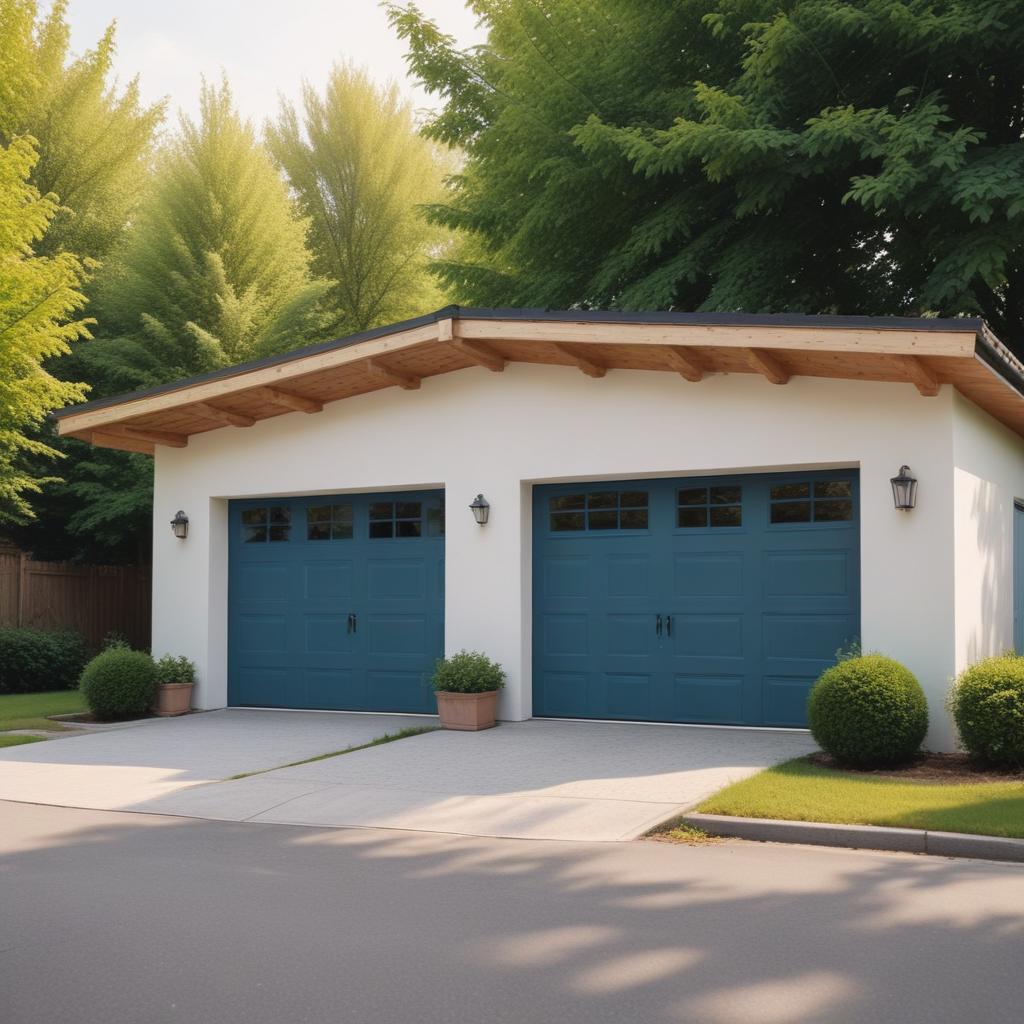 Гаражи из пеноблоков: проекты и цены от 450000 рублей