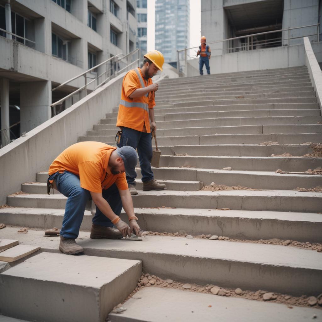 Ремонт и восстановление бетонных ступеней и лестниц: современные подходы и этапы работ