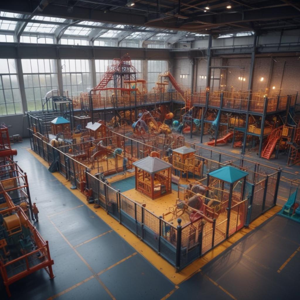 Производство детских спортивно-игровых комплексов на заводе: технологии и стандарты