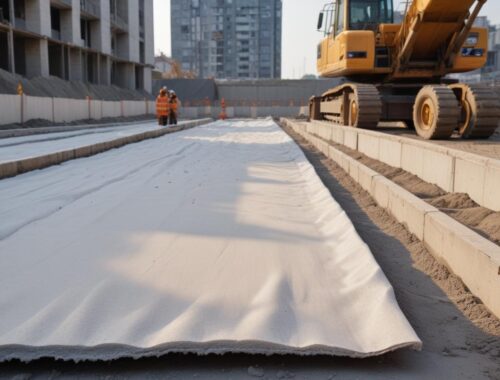 Геотекстиль для отмостки плотностью 150 и 200 г/м2 цена от 27 руб/м2