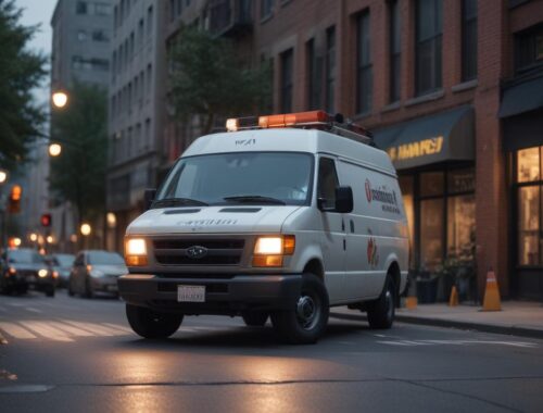 Мобильный шиномонтаж на колесах выполняет обслуживание шин на месте Мобильный шиномонтаж на колесах выполняет обслуживание шин на месте