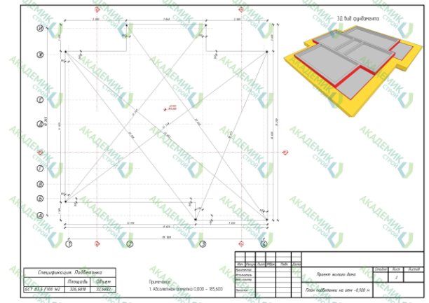 🏠 Конструкционные решения (КР) проекта 2-этажного дома площадью 521,67 м² в поселении Сосенское | Интересный контент в группе Архитектурное бюро Академик Строй в ОК (Одноклассники)