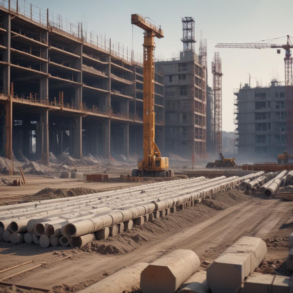 Стоимость железобетонных свай под промышленные объекты в регионе